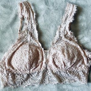 AERIE light pink lace bralette